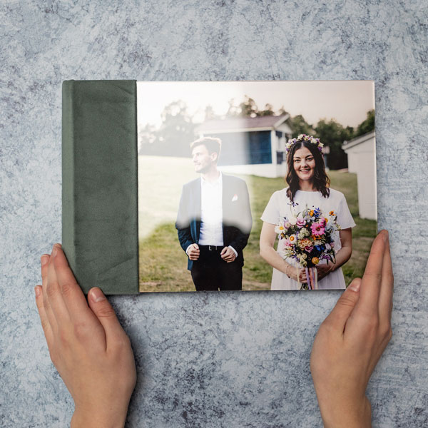 Fotokniha akryl & samet Barcelona