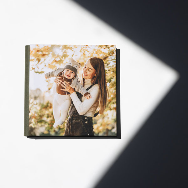 Fotokniha s měkkou fotkou & semiš Chamel