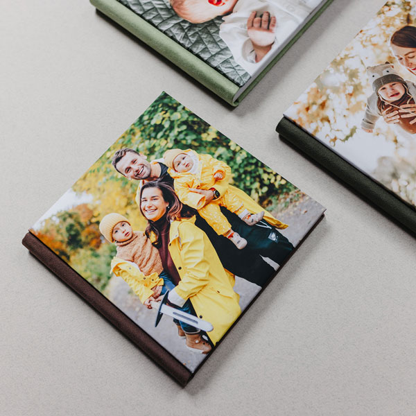 Fotokniha s měkkou fotkou & semiš Chamel