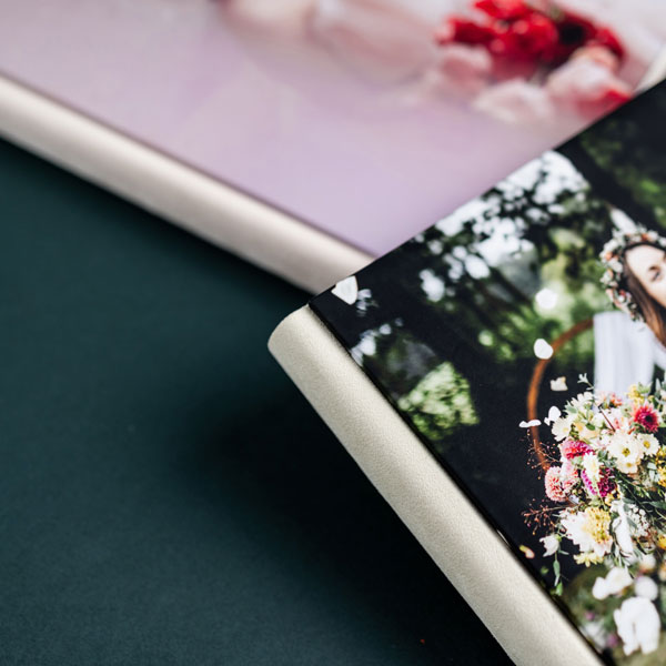 Fotokniha s měkkou fotkou & semiš Chamel