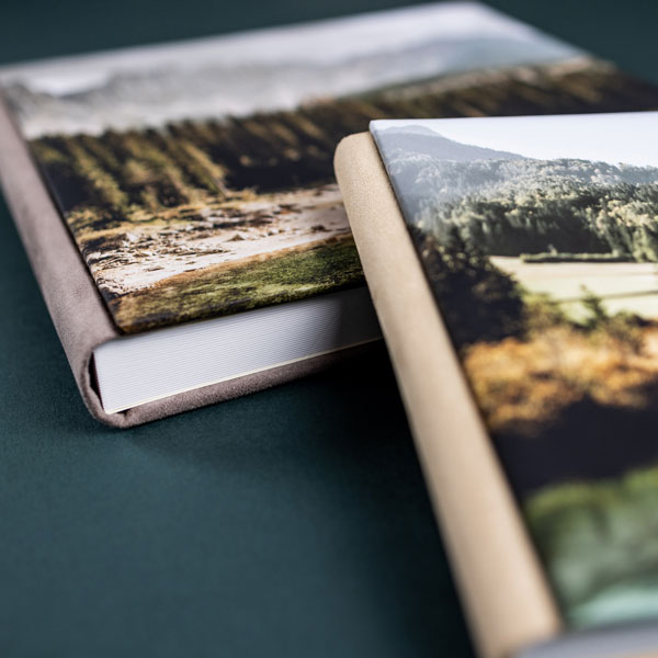 Fotokniha s měkkou fotkou & semiš Chamel