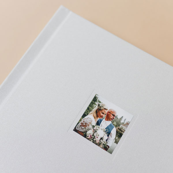 Fotokniha s minifotkou & perleťové plátno