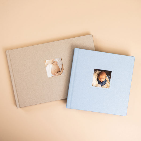 Fotokniha s minifotkou & perleťové plátno