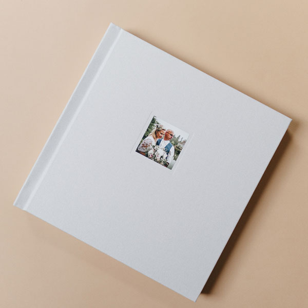 Fotokniha s minifotkou & perleťové plátno