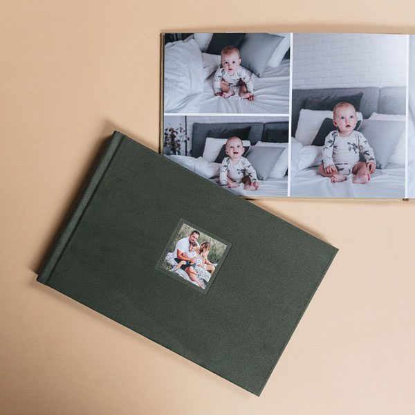 Fotokniha s minifotkou & semiš Chamel