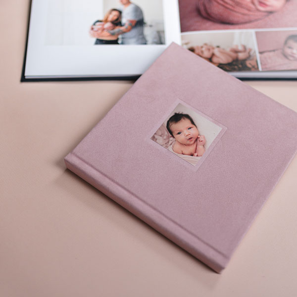 Fotokniha s minifotkou & semiš Chamel