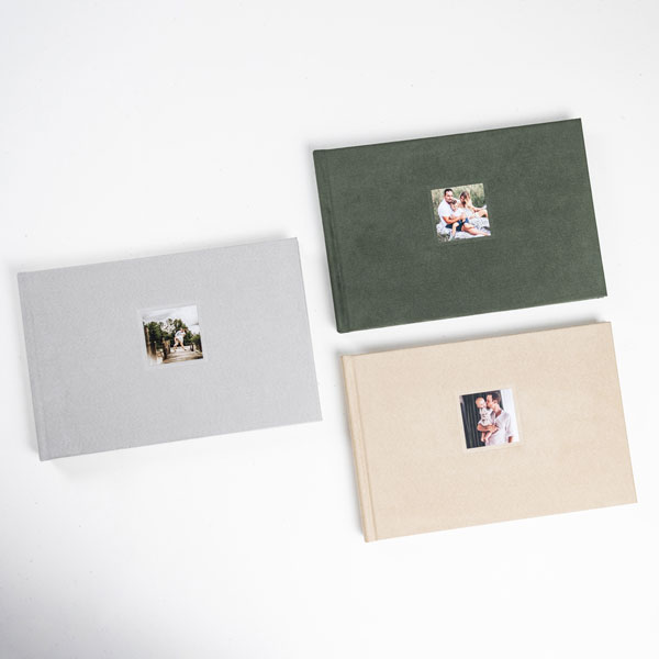 Fotokniha s minifotkou & semiš Chamel