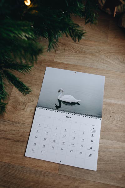 Nástěnný dvoudílný fotokalendář