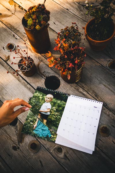Nástěnný měsíční fotokalendář