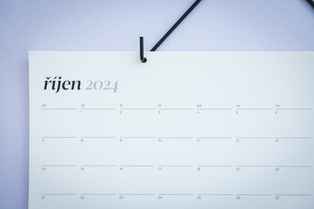papír moderních fotokalendářů