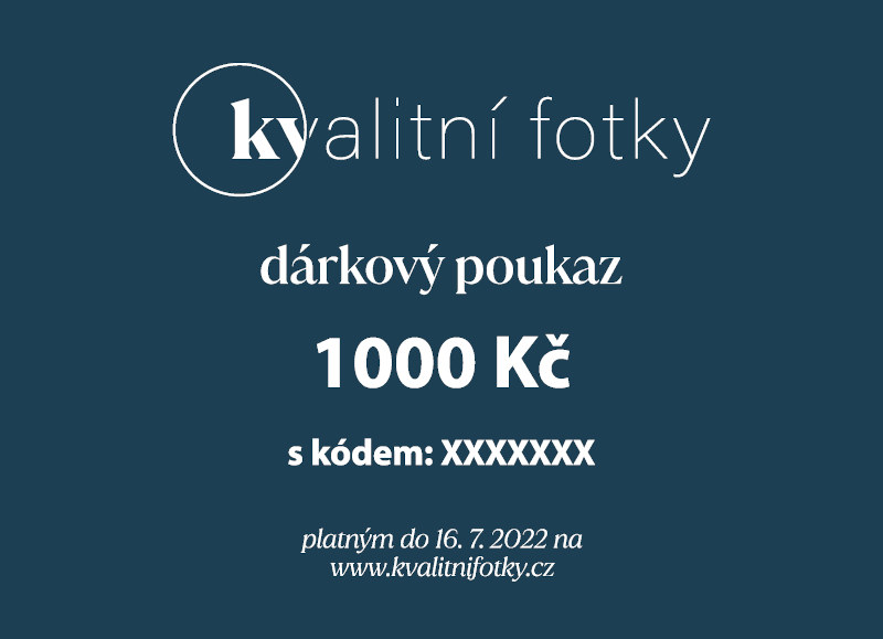 Dárkový poukaz v hodnotě 1000 Kč