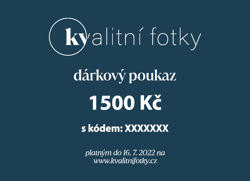 Dárkový poukaz v hodnotě 1500 Kč