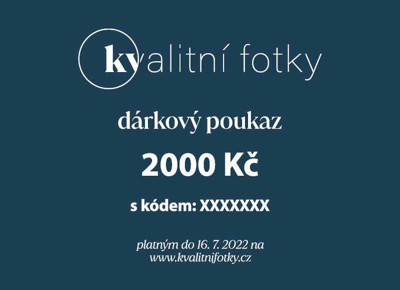 Dárkový poukaz v hodnotě 2000 Kč