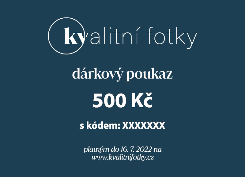 Dárkový poukaz v hodnotě 500 Kč